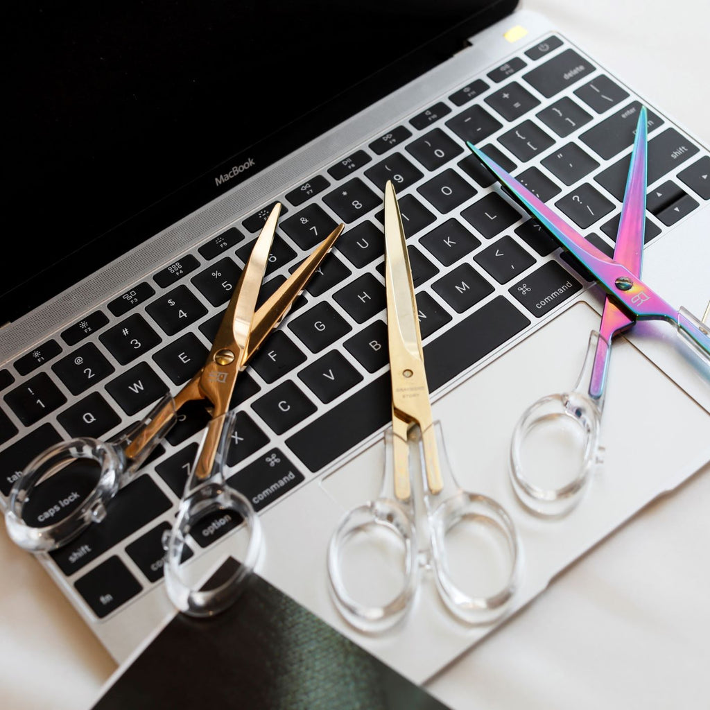 Acrylic Scissors (Gold/ Rose Gold/ Iridescent)