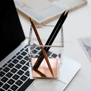 Acrylic Pen holder (Gold, Rose Gold)