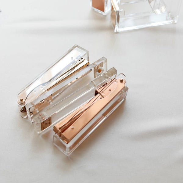 Acrylic Stapler (Gold, Rose Gold,Colorful,Silver,Blue,)