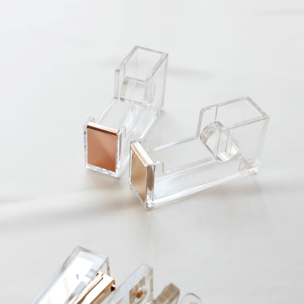 Acrylic Tape Dispenser (Gold, Rose Gold)