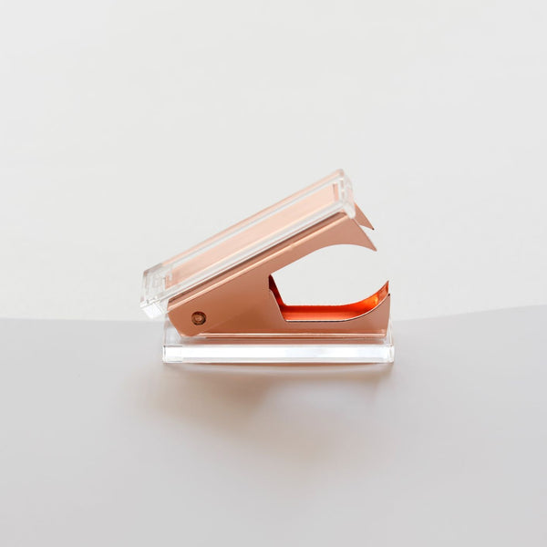 Stapler and Staple Remover Set (Gold, Rose Gold)