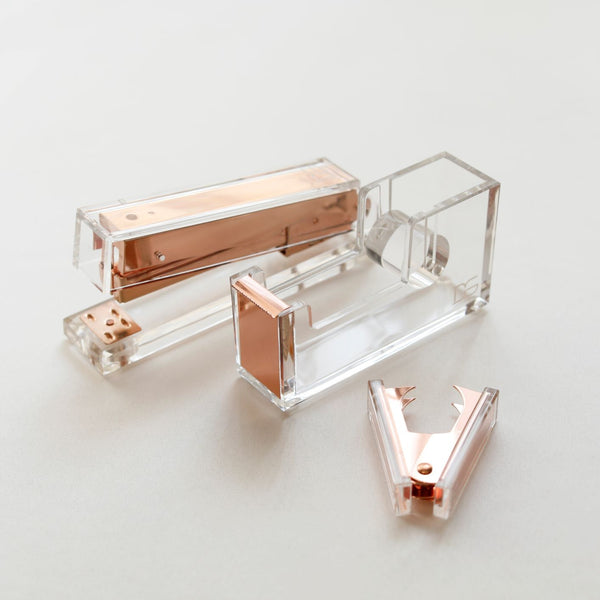 Acrylic Tape Dispenser (Gold, Rose Gold)