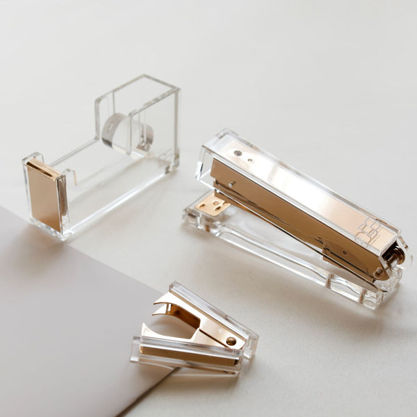 Acrylic Tape Dispenser (Gold, Rose Gold)