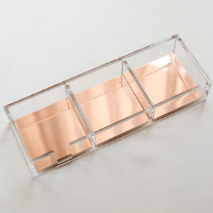 Acrylic Desk Organizer with notepad (Gold, Rose Gold,Colorful )