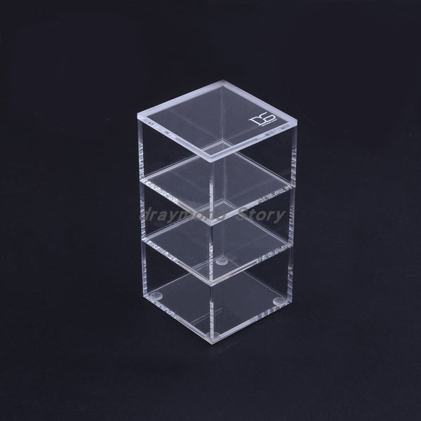 Acrylic Paper Clips Holder Set(Clear,Gold)