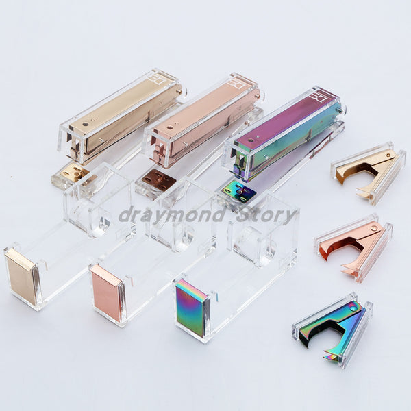 Acrylic Stapler (Gold, Rose Gold,Colorful,Silver,Blue,)