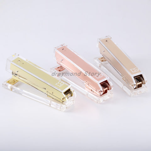 Acrylic Stapler (Gold, Rose Gold,Colorful,Silver,Blue,)