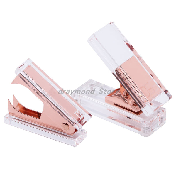 1-Hole Punch and Staple Remover Set (Gold,Rose Gold)