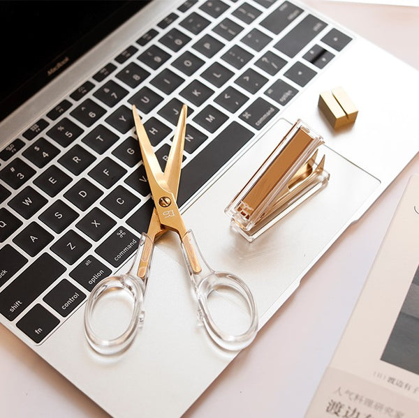 Scissors and Staple Remover Set (Gold)