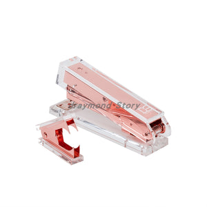 Stapler and Staple Remover Set (Gold, Rose Gold)